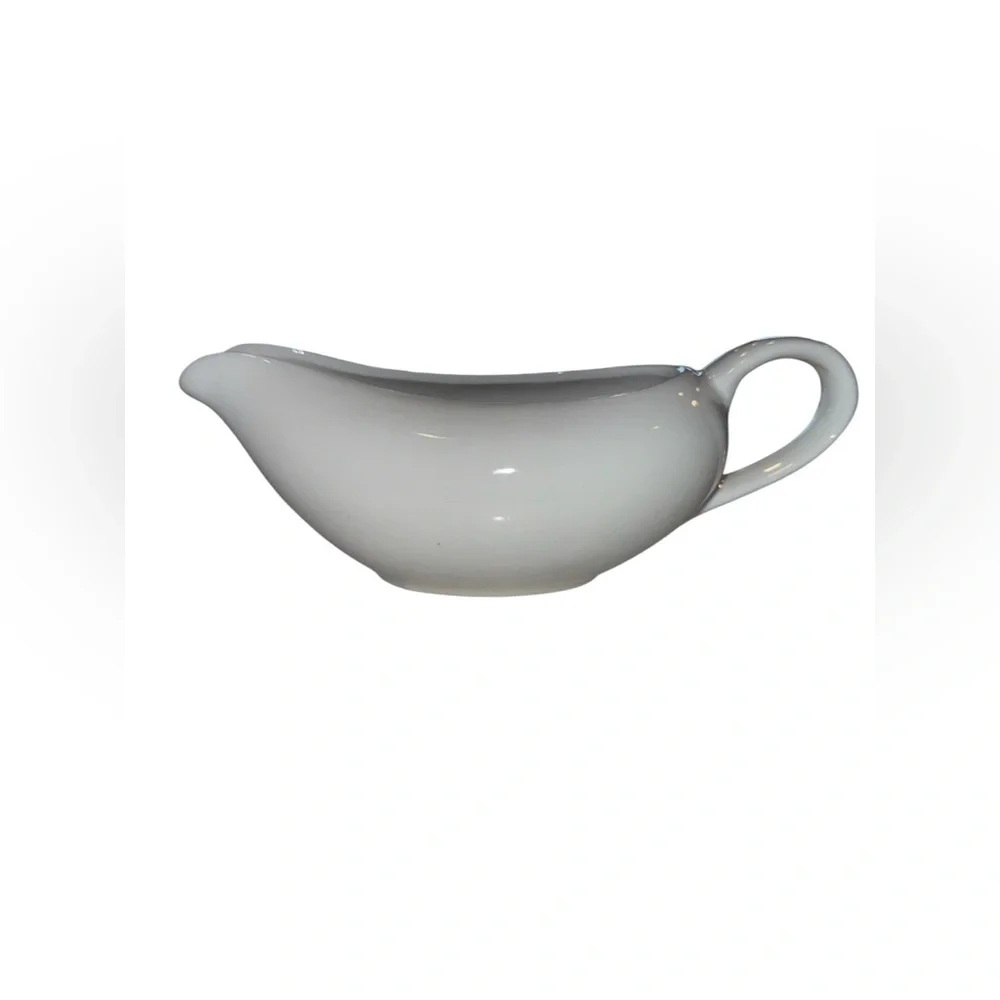 Pier 1 White Ceramic Serveware Gravy Boat